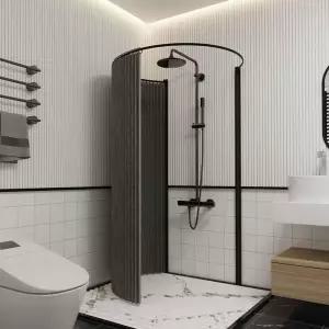 캠핑장 샤워실 파티션 커튼 방수 U자형 분리 물막이