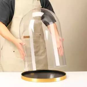 대형 유리돔 디스플레이 소품 받침대 장미 부케 금속