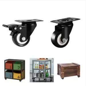 가구용 캐스터 바퀴 회전형 고정 브레이크 이동바퀴 4p