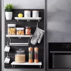 철제 보드 수납 포켓 선반 심플 후크 타공판 인테리어