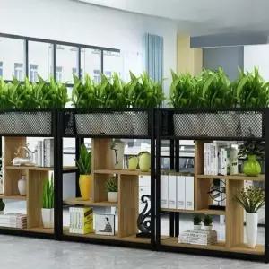 인테리어가벽 철제 원목 파티션 공간분리 수납장