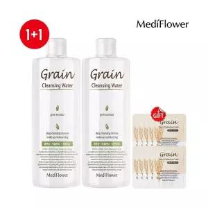 스킨케어 [메디플라워]곡물 페이셜 클렌징워터 500mlx2윤기 생기 보습파우치10매