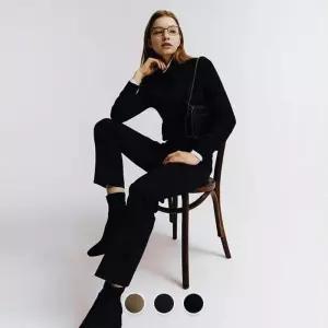 지오다노 414915 여자 기모 슬림핏 슬랙스 1582097