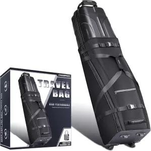 비밀번호 잠금 기능이 있는 항공사용 CHAMPKEY 프리미엄 골프 여행 가방 - 고급 옥스포드 원단과