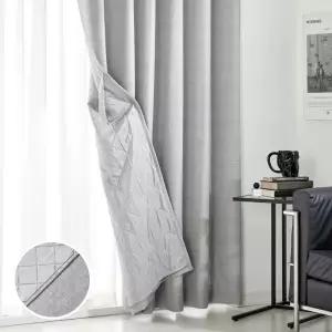 모던하우스 ON NEW 린넨스타일 3중방한 3도씨커튼 265x240 1장 그레이 아일렛타입 3055182