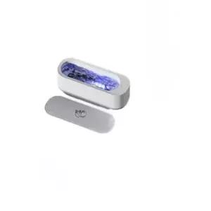 프리미엄 안경 세척기 초음파 진동 살균 세정기 귀금속 360도 화이트 배터리