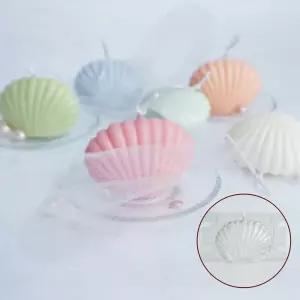 레진아트 실리콘 몰드 조개 모양 석고 방향제 캔들 비누 공예 베이킹틀용