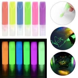 6ml 형광 안료 빛나는 페인트 에폭시 수지 어두운 릴  축제 DIY 파티 용품