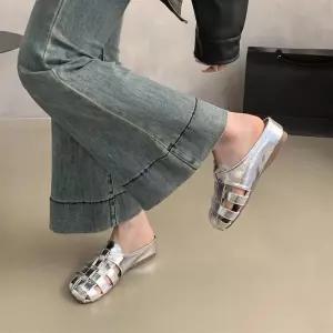 여성 속가보시 반슬리퍼 여름 겉옷 위빙 펀칭 로마 슈즈바캉스 웨지 통굽 샌들 C10Z2O 잇템2