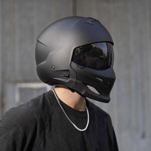 레트로 오토바이 헬멧 남성과 위한 전면 전기 여름 시즌 전갈 조합 하프