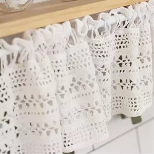 뜨개 핸드메이드 바란스 주방커튼 가리개 밸런스커텐 창문커튼 창문가리개 주방발란스