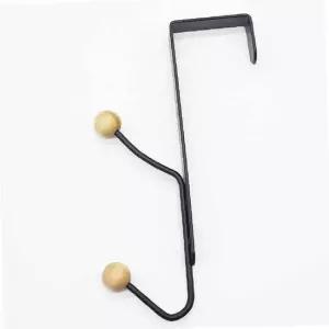 블랙 도어 후크 방문행거 도어행거정리대 가방행거