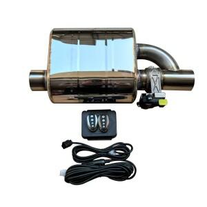 자동차 범용 배기 밸브 51 63 76mm의 테일 섹션 가변 사운드 차단 용 원격 제어 장치