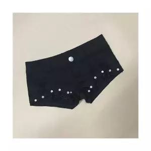 어밴저스 여자 키작녀 청반바지 레이스 버튼 데님 핫팬츠 꾹4