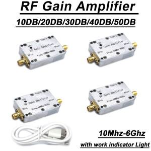 고평탄도 증폭기 RF 파워 앰프 구동 신호 라디오 FM 단파 GNSS LORA 워키토키 LNA 10Mhz-6GHz 20DB 50DB
