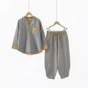 찜질방옷 숯가마 사우나복 상하의 단체복 린넨