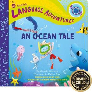 TA-DA 첫 단어 말하기 사운드 북 오션 테마 를 위한 인터랙티브 터치 앤 히어 뮤직 보드 북 1 u20133 초기 언어 및 언어 발달 11단어 12곡 실제 바다 동물 소리