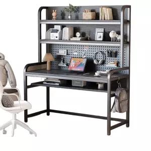 철제 타공판 책상 화이트 특대형 인테리어 책상타공보드