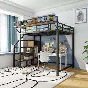 벙커 침대 좁은 저상 철제 공간 벙커침대 베드 이층