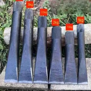 쐐기도끼 스플라인 가정용 농촌 정 없음 쪼개기 단조 장작 날 대형 1.5캐티 도끼