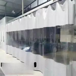 비닐 자바라 커튼 자바라커튼 세차장 빨간색 창문