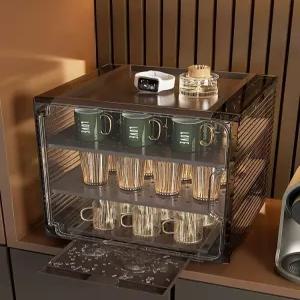 아크릴 컵진열장 미니찬장 커피장 술잔 장식장 보관함