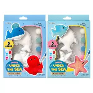바닷속만들기 (4개) 불가사리 단체선물 돌고래 세트 석고피규어 하기 판촉물 놀이 색칠 문어