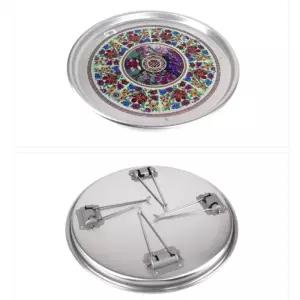 시골밥상 레트로밥상 알루미늄밥상 원형밥상 별왕대 혼술상 좌탁 소형 식탁 용 양철 접이 테이블