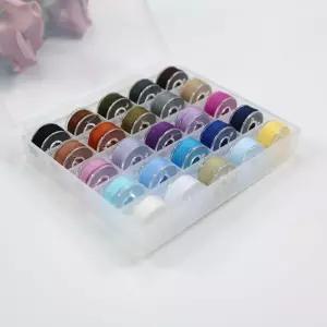 밑실 재봉 틀 25색 세트 옷수선 미싱실 자수실 사 바늘실 미니 반짓고리 부자재 기 기계