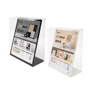 메뉴판 스탠드 A5 사이즈 안내문 꽂이 세로 홍보물 A4 쇼케이스단면 꽃이