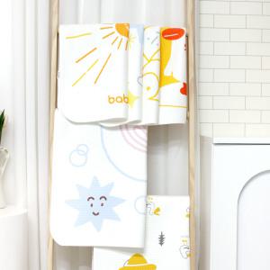 [베이비앙] 국내산 무형광 신생아 아기 유아 방수패드 방수매트 동그라미 누빔 실리콘 논슬립 휴대용 미니 대형 특대형 방수요