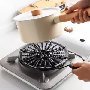 주방 캠핑 직화 그으름 방지 열전도판 버너 불판 19cm