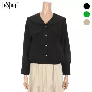 [롯데백화점]르샵 세라 카라 골드 버튼 블라우스 (BO7BL180A)