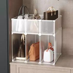 DIY 반투명 가방 진열 수납장 52x46x53cm  WB7D406