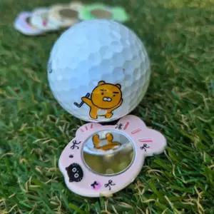 물고기 미러 볼마커5개 + 자석클립1개 라운딩 골프 악세사리 동반자 선물용