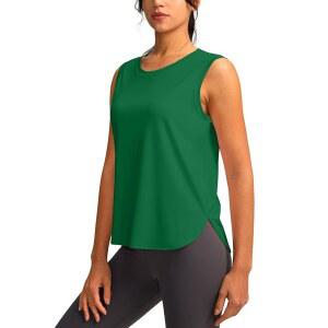 YYV 여성용 운동 탱크, 가벼운 민소매 운동복, 루즈핏 요가 운동용 러닝 셔츠 1위