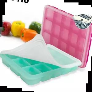 얼음틀 아기 이유식 보관 실리콘 큐브 정리함 15구