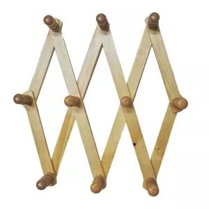 (중형) 영수298 보급형 원목 자바라 옷걸이 크랙있음/행거/벽행거/접이식/후크/사무실/모자/정리/가방/가발