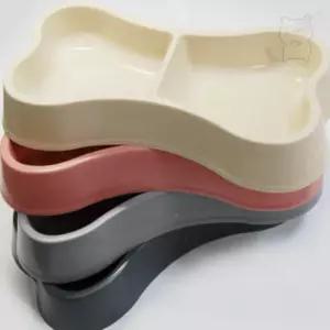 서지스토어 푸르미 나비 쌍식기 인디핑크 고양이물그릇 반려견밥그릇