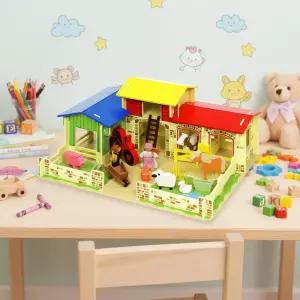 동물농장 친구들 원목 농장 미니어처 조립식 농부 조립 피규어 만들기 역할놀이 나무 블록