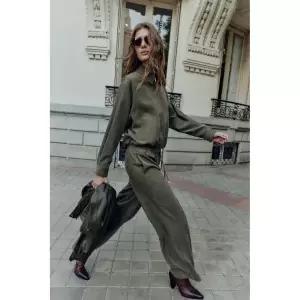 [ZARA] 자라 볼륨 봄버 재킷 - 카키 2988808