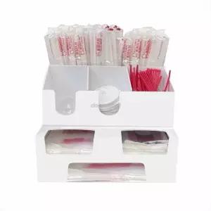 카페 비닐 정리 비닐보관함 스텐 봉투 종이 거치 포장