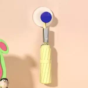 소품 정리 모자 차키 흡착 벽걸이 후크 1P 파란색 (WFK65MB)