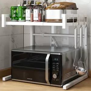 전자레인지 선반 거치대 2단 다이 수납장 화이트