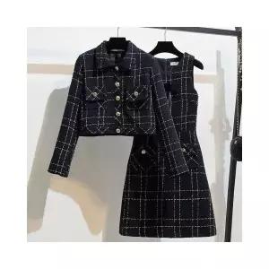 아리엘스타일 세련된 가을하객룩 레인원피스세트