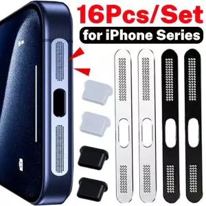 iPhone 16 15 14 13 12 Pro Max 15 Plus 이어폰 스피커 구멍 방진 금속 메쉬 먼지 커버 용 금속 방진 네트