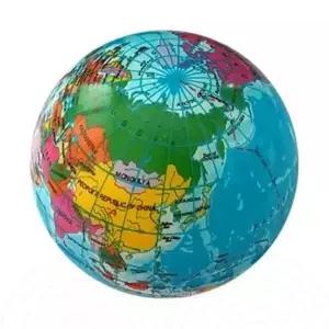 지구본 스펀지 세계지도 교육용 학습 완구 아이 장난감 인테리어 소품 책상 장식 컬러풀 디자인