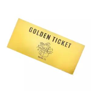 골든 스크레치 이벤트 선물 티켓 카드 복권
