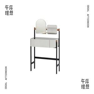 원룸화장대 슬림 틈새 메이크업 서랍장 의자 조립하다 작은 베 폭좁은화장대 간이 이동식