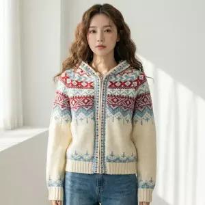 [리블리크]노아 노르딕 니트 후드집업_RE4GD019